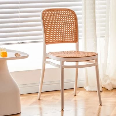 satın al OEM ODM Plastik Pürüzlü Yemek Sandalyeleri Beyaz Plastik Açık Yemek Sandalyeleri Otel İçin Çevrimiçi üretim