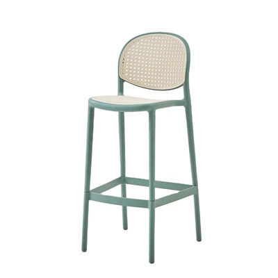 satın al Ev Balkon Rattan Bar tabure Sandalye Yeşil Rattan Tezgâh Tabure Özel Çevrimiçi üretim