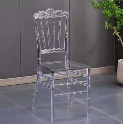 satın al Çağdaş Yüklenebilir Chiavari Sandalyeleri PC Plastik Kristal Chiavari Sandalyeleri Çevrimiçi üretim