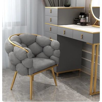 satın al Kadife Tufted Yemek Odası Sandalyeleri Düzenlenebilir Beige Taşlanmış Yemek Sandalyeleri Çevrimiçi üretim