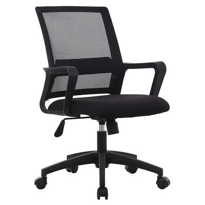 OEM ODM Düzenlenebilir Mesh Kumaş Sandalyeleri Siyah Ergonomik Masa Sandalyesi